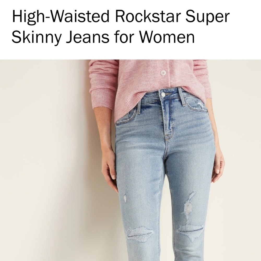 Old Navy High Waist Rockstar Jeans